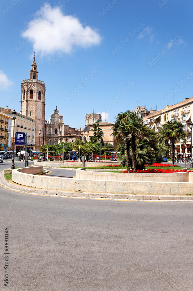 Plaza de la Reina, Valencia, Spanien