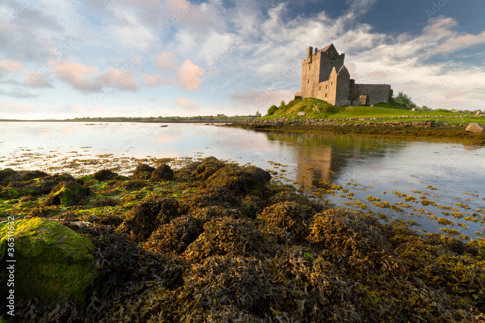 Dunguaire castle at sunset, Co. Galway, Ireland