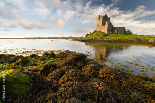 Dunguaire castle at sunset, Co. Galway, Ireland photo