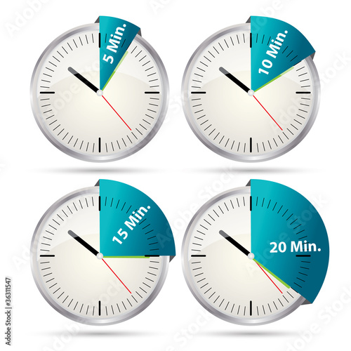 Timer Iconset 5 bis 20 min.