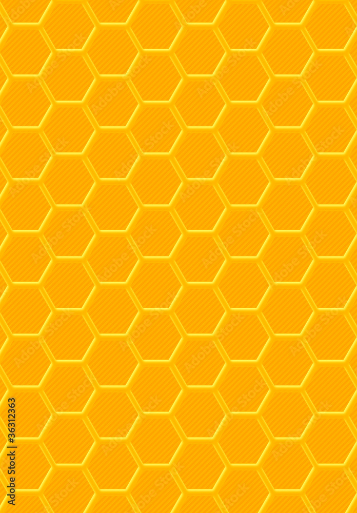 Abstract background in the form of honeycombs