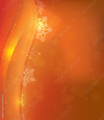 Orange Christmas Card