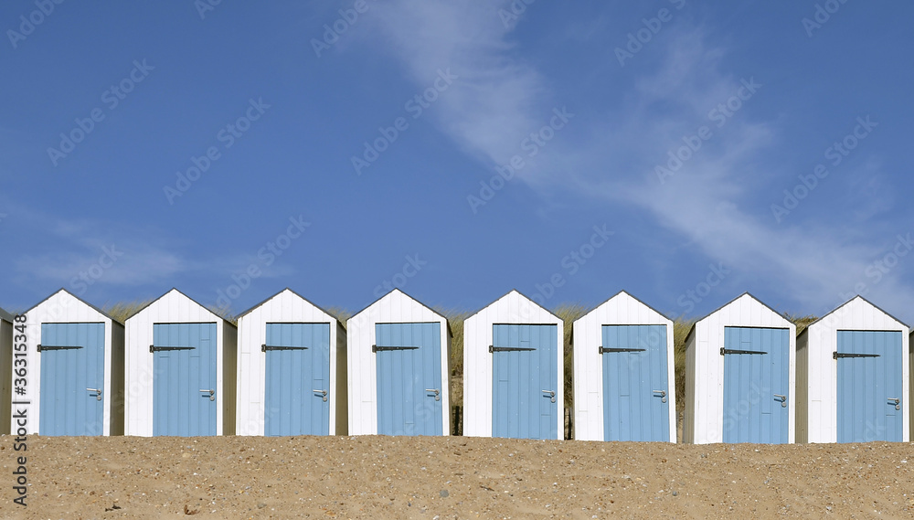 Beach hut in Vendée in France