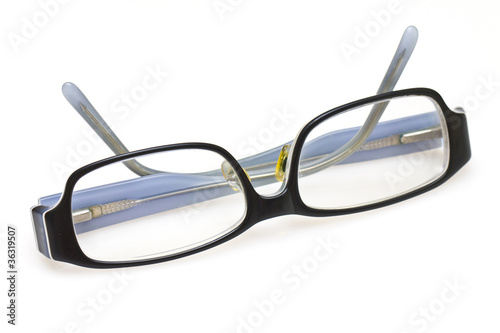 A pair of glasses isolated on white background