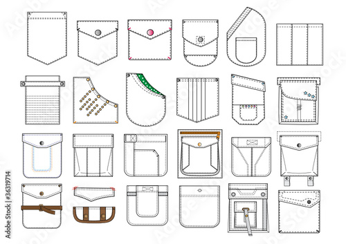 illustration with pockets