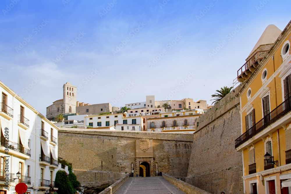 Ibiza castle fort main door