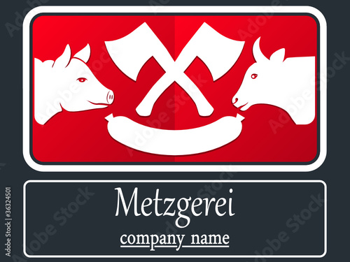 Metzgerei - Firmenlogo