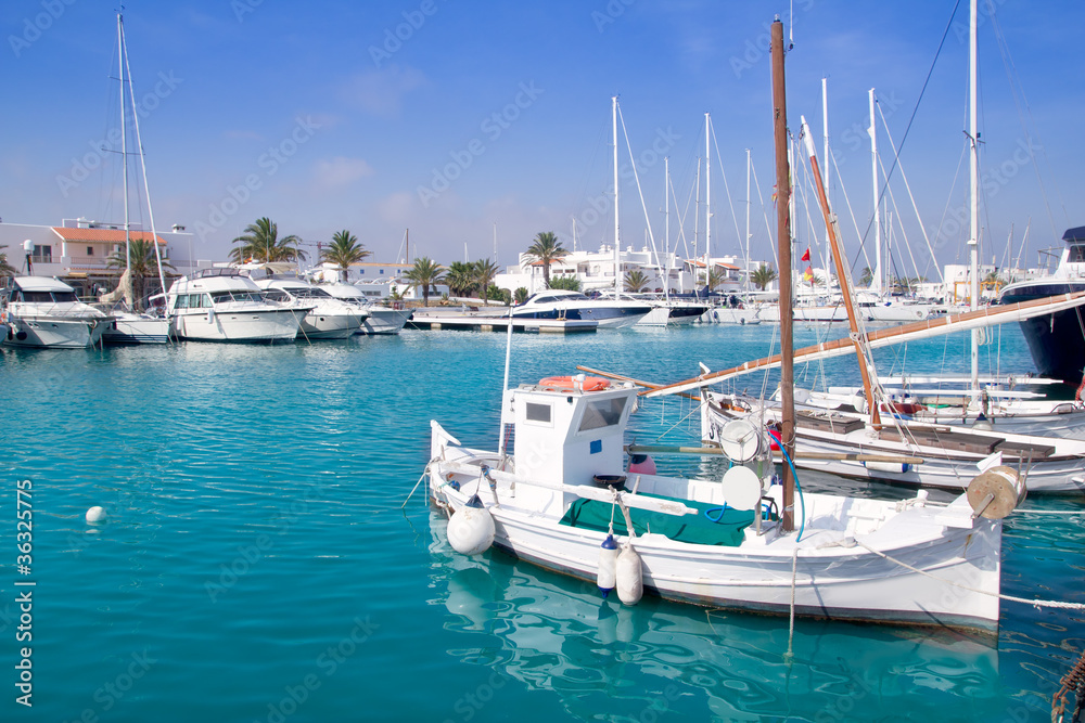 Formentera traditional llaut fisherboats