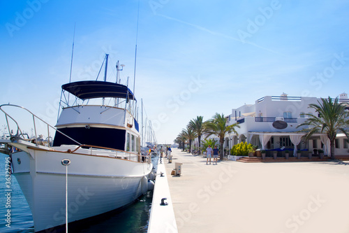 Luxury yachts in Formentera marina © lunamarina