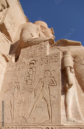 Ramses sculpture in Abu Simbel
