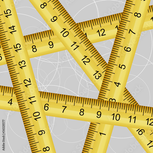 Vector illustration of a measuring tape texture