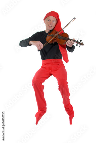 Elf playing a violin