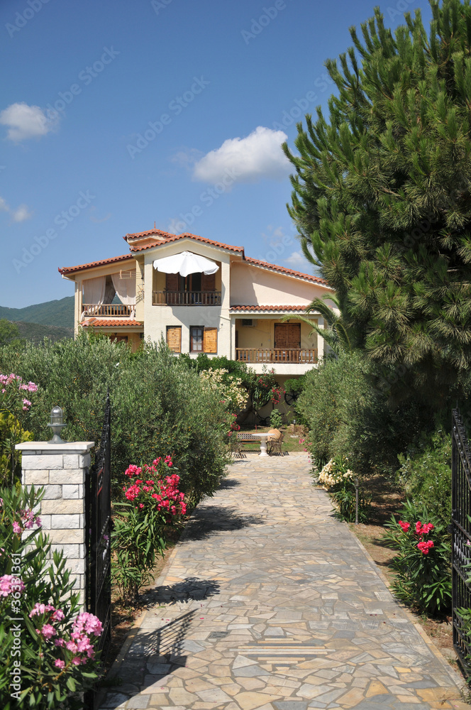 Fototapeta premium holiday villa in Greece