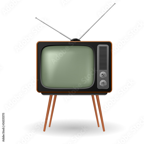 Old-fashioned retro TV