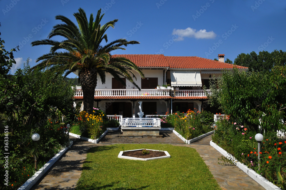 Fototapeta premium holiday villa in Greece