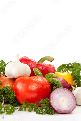 fresh vegetable with leaves