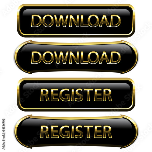 Vector buttons - download, register
