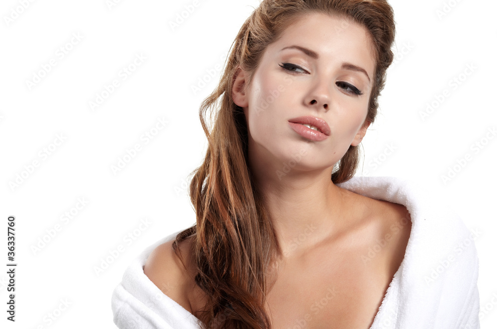 attractive woman portrait closeup