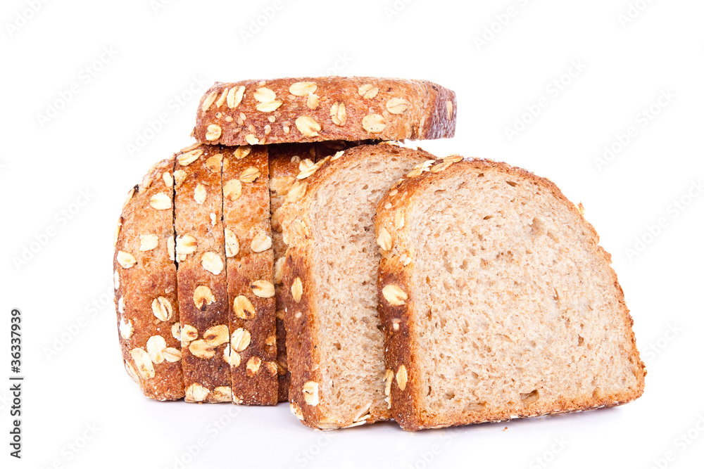 sliced of multigrain bread sliced of multigrain bread