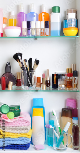 bathroom shelf