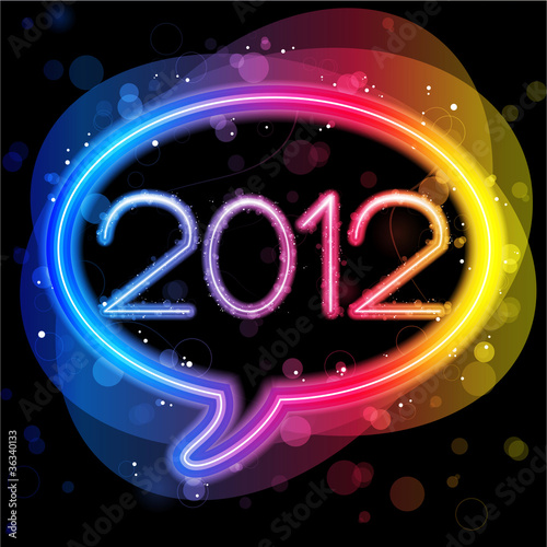 2012 Lights Speech Bubble