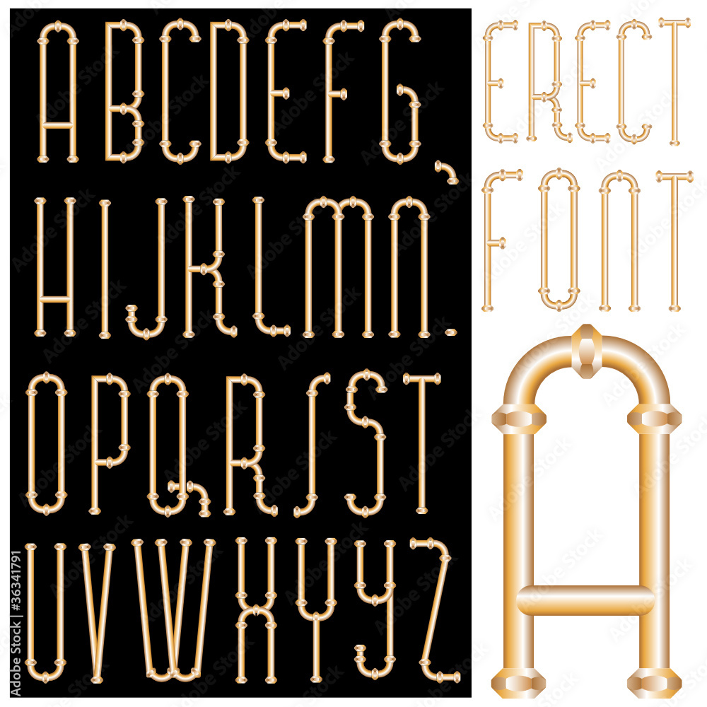 bronze erect font bronze erect font