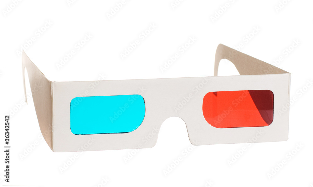 3d glasses isolated on the white background 3d glasses isolated on the white background