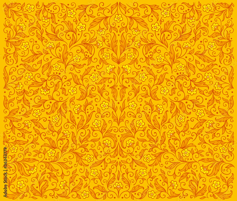 Yellow Floral Pattern
