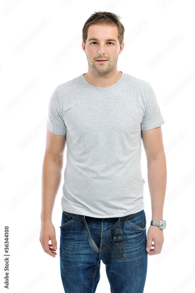 healthy fit young man islated on white background healthy fit young man islated on white background