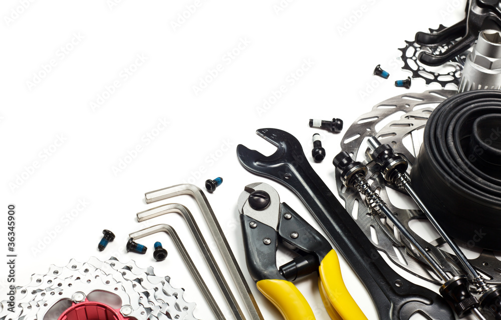 Fototapeta premium Bicycle tools and spares