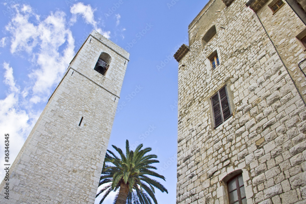 Tower building in St Paul, south of France