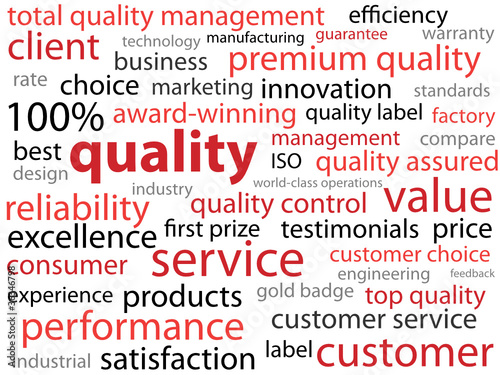 "QUALITY" Tag Cloud (guarantee satisfaction reliability total)