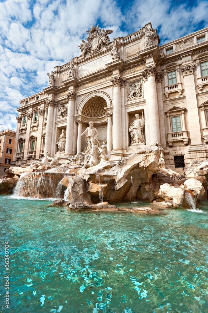 Trevi Fountain, rome, Italy.