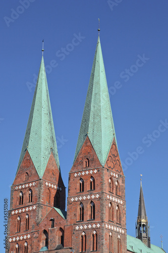 St. Marienkirche in der Altstadt von Lübeck