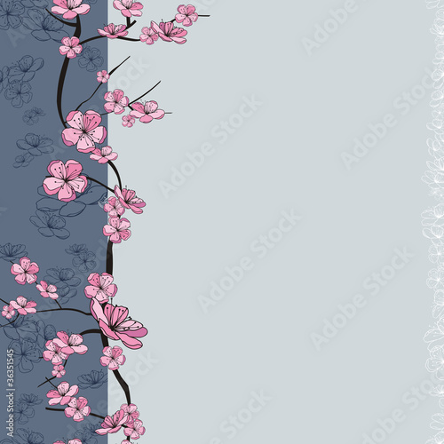 spring flowering branch frame