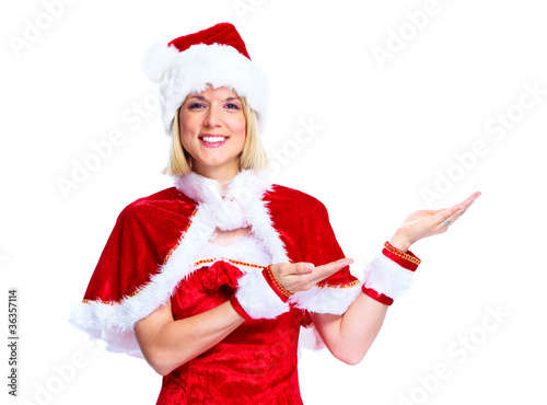 Christmas Santa helper girl.
