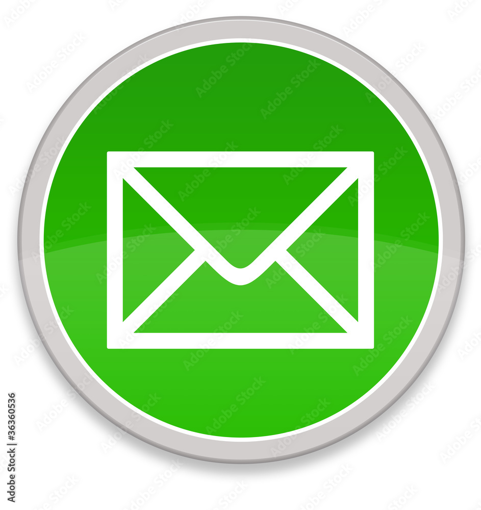 bouton vert avec effet - contact, e-mail, messagerie bouton vert avec effet - contact, e-mail, messagerie