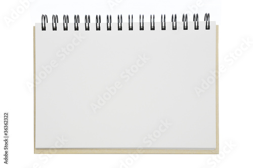 an opened notebook paper