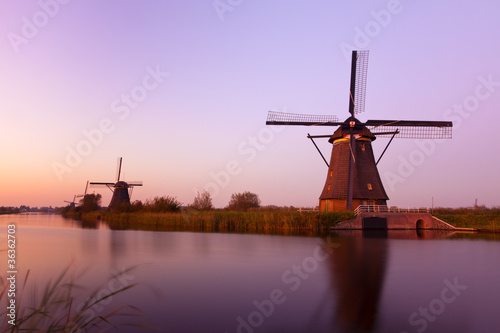 Windmills at Kinderdijk near Rotterdam