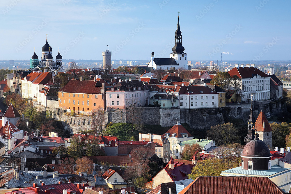 View of the Tallinn Old Town, Estonia