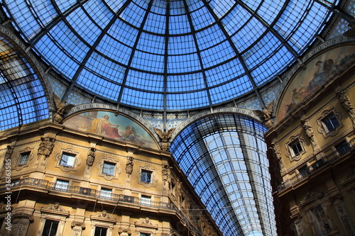 Glass gallery - Galleria Vittorio Emanuele - Milan - Italy