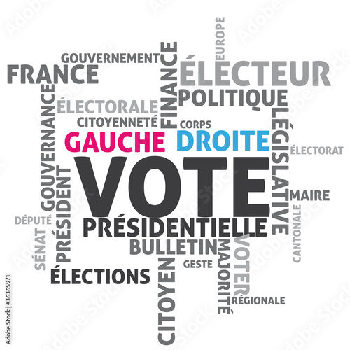 vecteur,mots sur le thème du vote