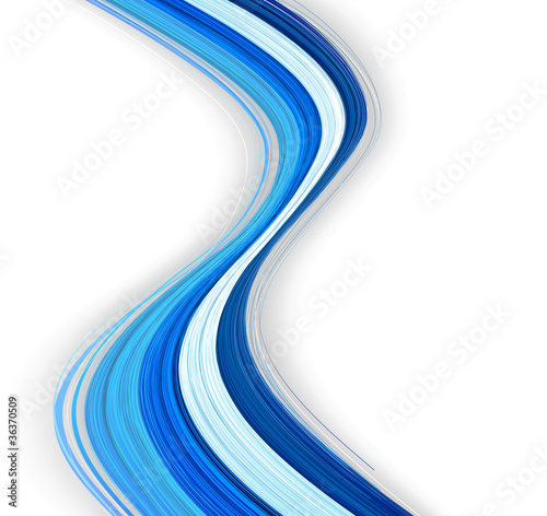 Wavy blue background.