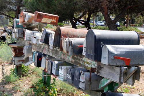 Konstfotografi mailboxes