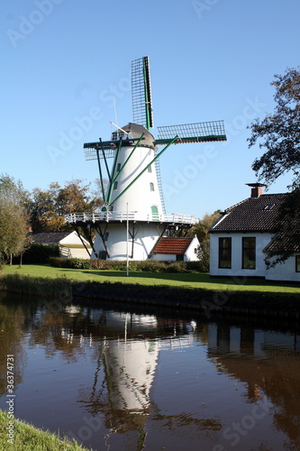 Corn mill in Ten Boer in the Netherlands