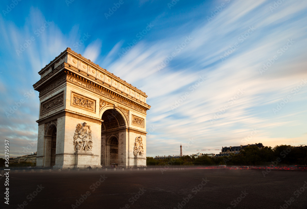 Arc de Triomphe Champs Elysées Paris France