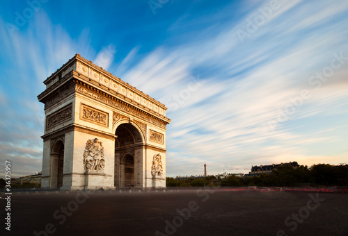Arc de Triomphe Champs Elysées Paris France photo
