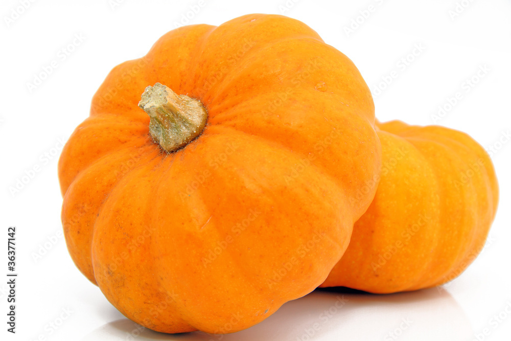 Naklejka premium Citrouilles isolées