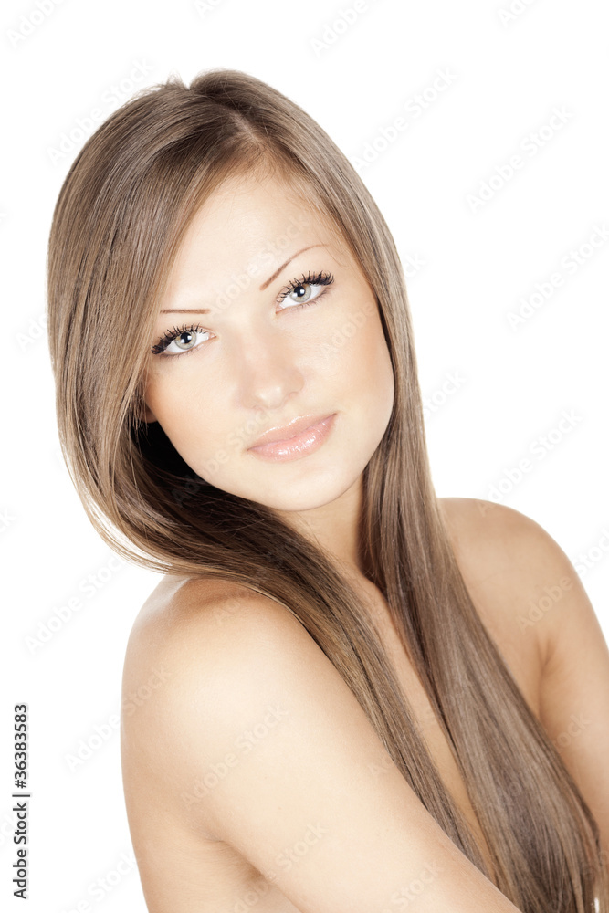 fashion portrait of a woman with beautiful long natural hair fashion portrait of a woman with beautiful long natural hair