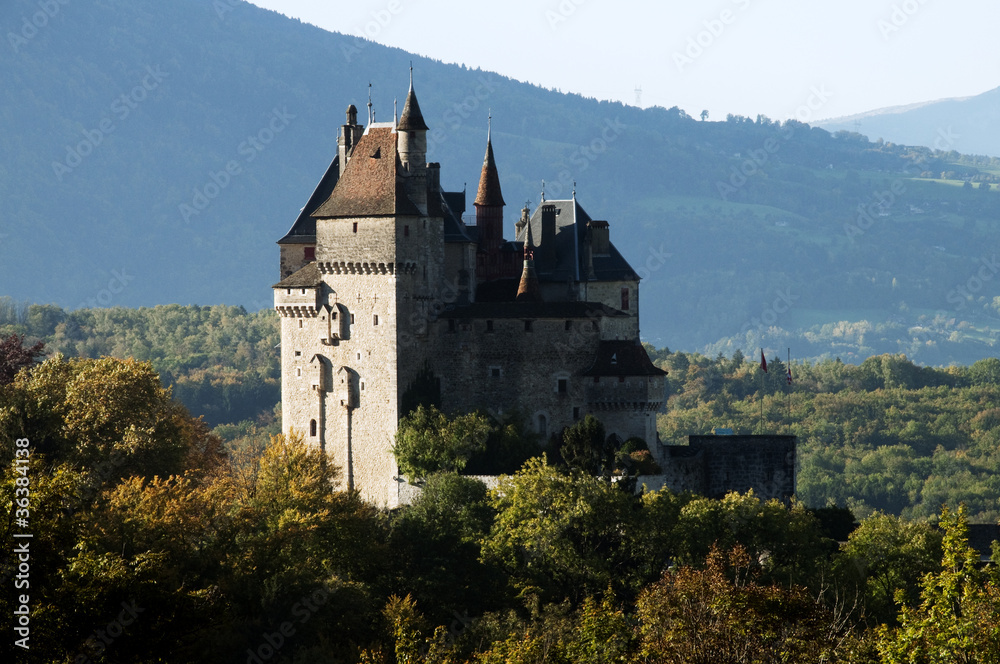 Castel of Menthon in France